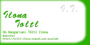 ilona toltl business card